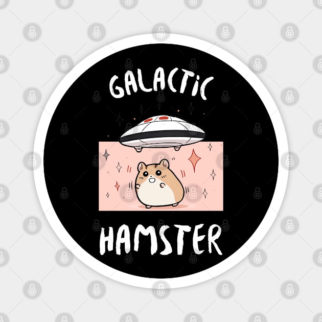 Galactic Hamster Abduction Magnet by Eine Creations